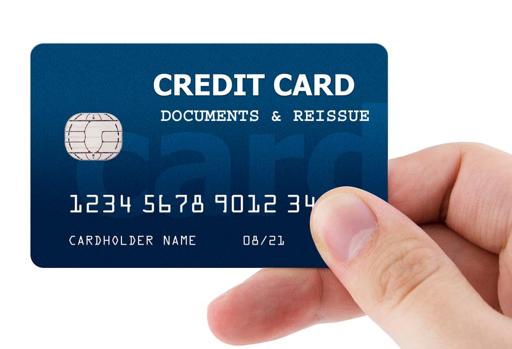 Credit or investment card document and getting eligibility